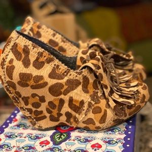 Irregular choice cheetah hide shoe